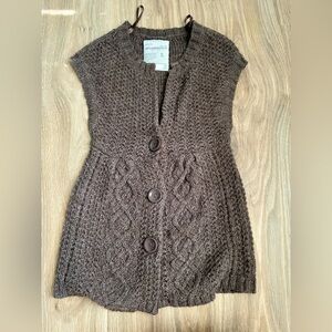 Aeropostale Brown Size S Vintage y2k brown knit babydoll sweater cardigan